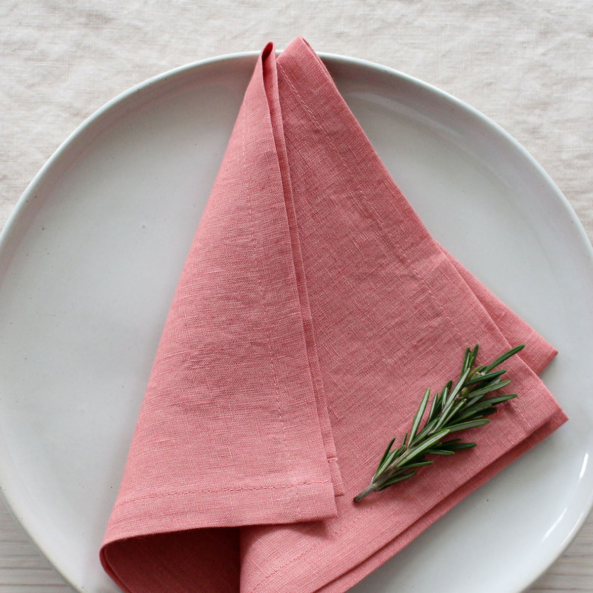 Dusty Rose Linen Napkins