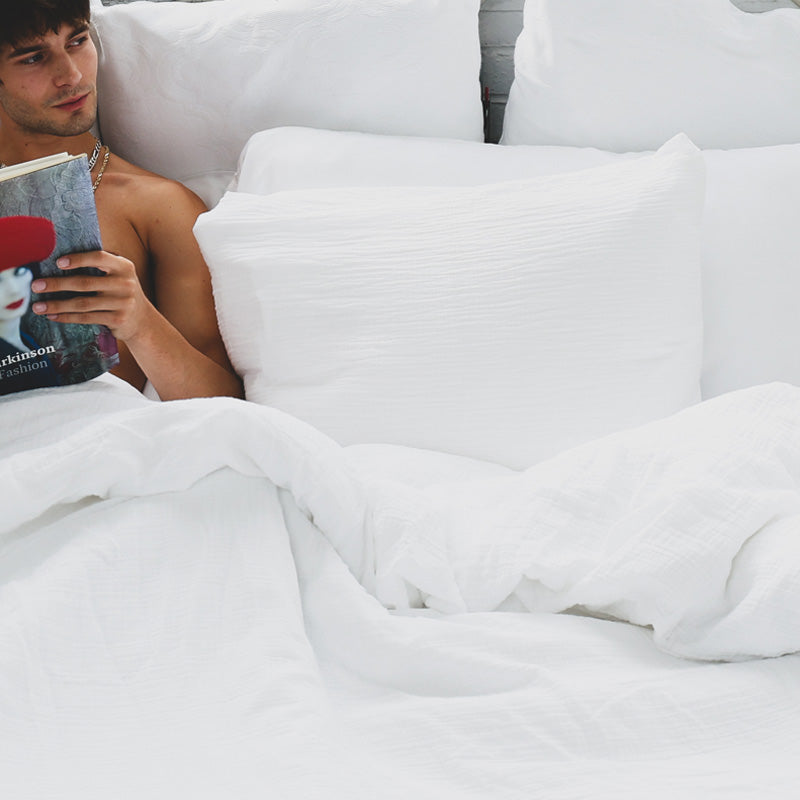 White Organic Cotton Duvet Cover