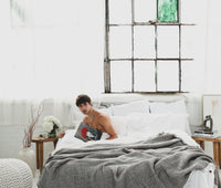 Organic Gray Muslin Quilt Blanket – Sustainable, Timeless Softness