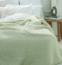 Coffee Muslin Quilt Blanket – Organic, Reversible, Sustainable
