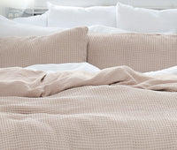 Gray Organic Waffle Pillowcases Set of 2