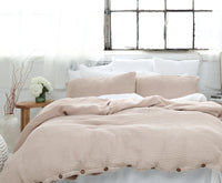 Natural Organic Waffle Pillowcases Set of 2