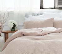 Natural Organic Waffle Pillowcases Set of 2