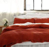Cinnamon Organic Waffle Pillowcases Set of 2
