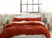 Forest Green Organic Duvet Cover – Waffle and Muslin Perfection