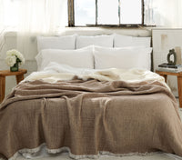 Coffee Muslin Quilt Blanket – Organic, Reversible, Sustainable