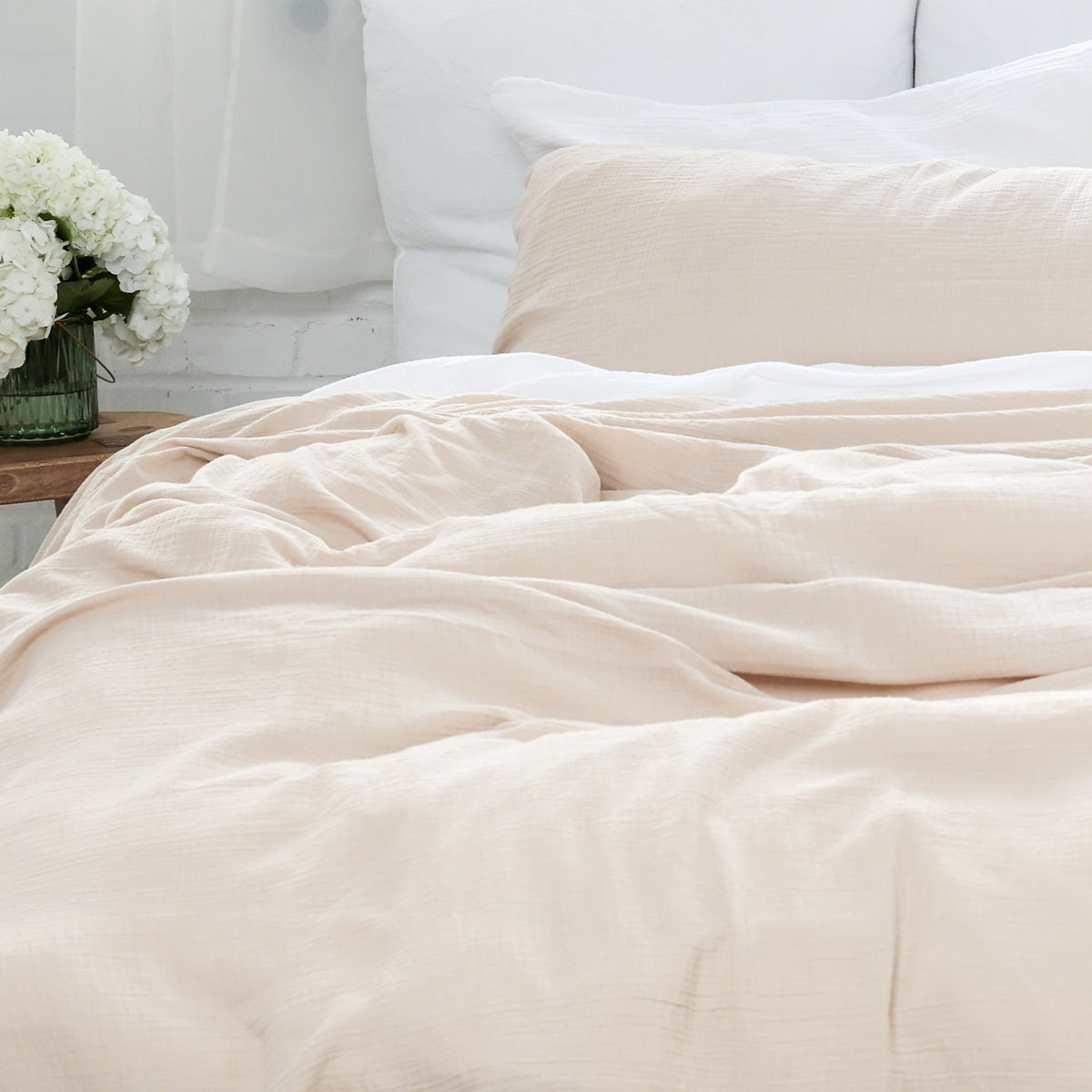 White Organic Cotton Pillowcase Set of 2