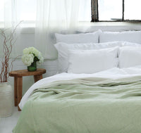 Gray Organic Muslin Blanket – Timeless Double-Sided Design