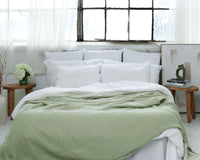 Gray Organic Muslin Blanket – Timeless Double-Sided Design