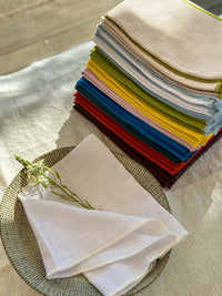 White Cotton Napkin Set, Our Invitation to Elegancy