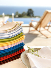 Royal Blue Napkin Set, A Seaside Atmosphere