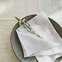 White Cotton Napkin Set, Our Invitation to Elegancy