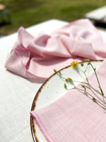 Soft Pink Napkin Set, Cotton