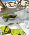 Green Napkin Set with Contrast Edges - Set of 2 or 4