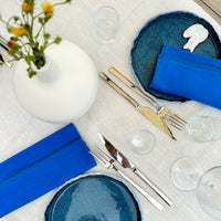 Royal Blue Napkin Set, A Seaside Atmosphere