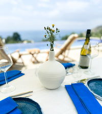 Royal Blue Napkin Set, A Seaside Atmosphere