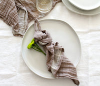 Dusty Pink Crinkle Cotton Napkin Set