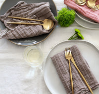 Ocean Blue Crinkle Napkin Set