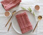 Dusty Pink Crinkle Cotton Napkin Set