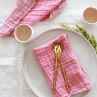 Ocean Blue Crinkle Napkin Set