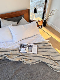 Taupe Brown Reversible Soft Blanket