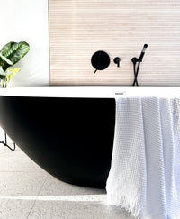 Natural Waffle Bath and Hand Towel