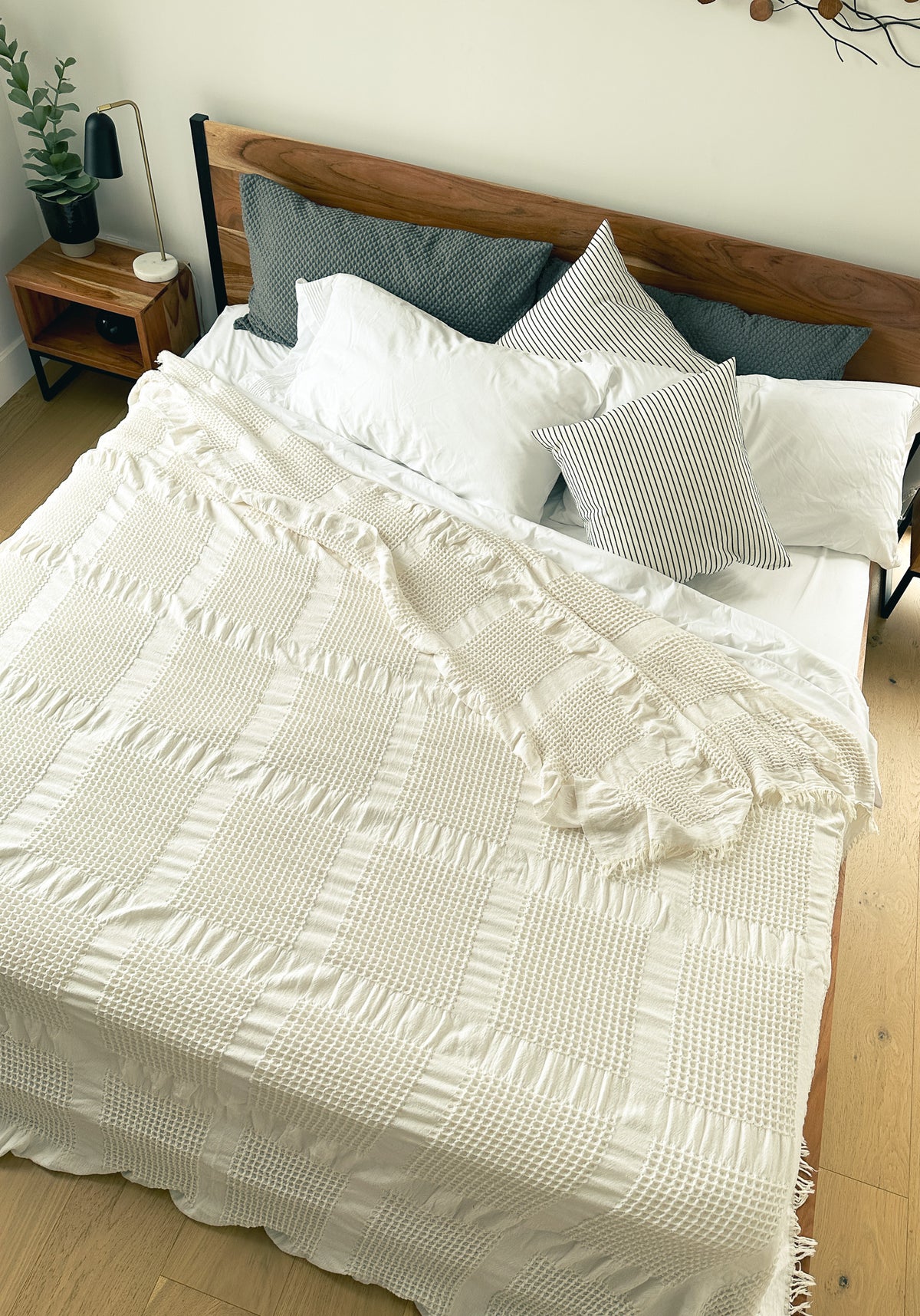Waffle Blanket Throw in Various Colors