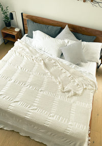 Waffle Blanket Throw in Various Colors