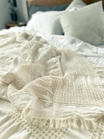 Waffle Blanket Throw in Various Colors