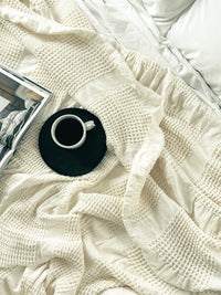 Waffle Blanket Throw in Various Colors