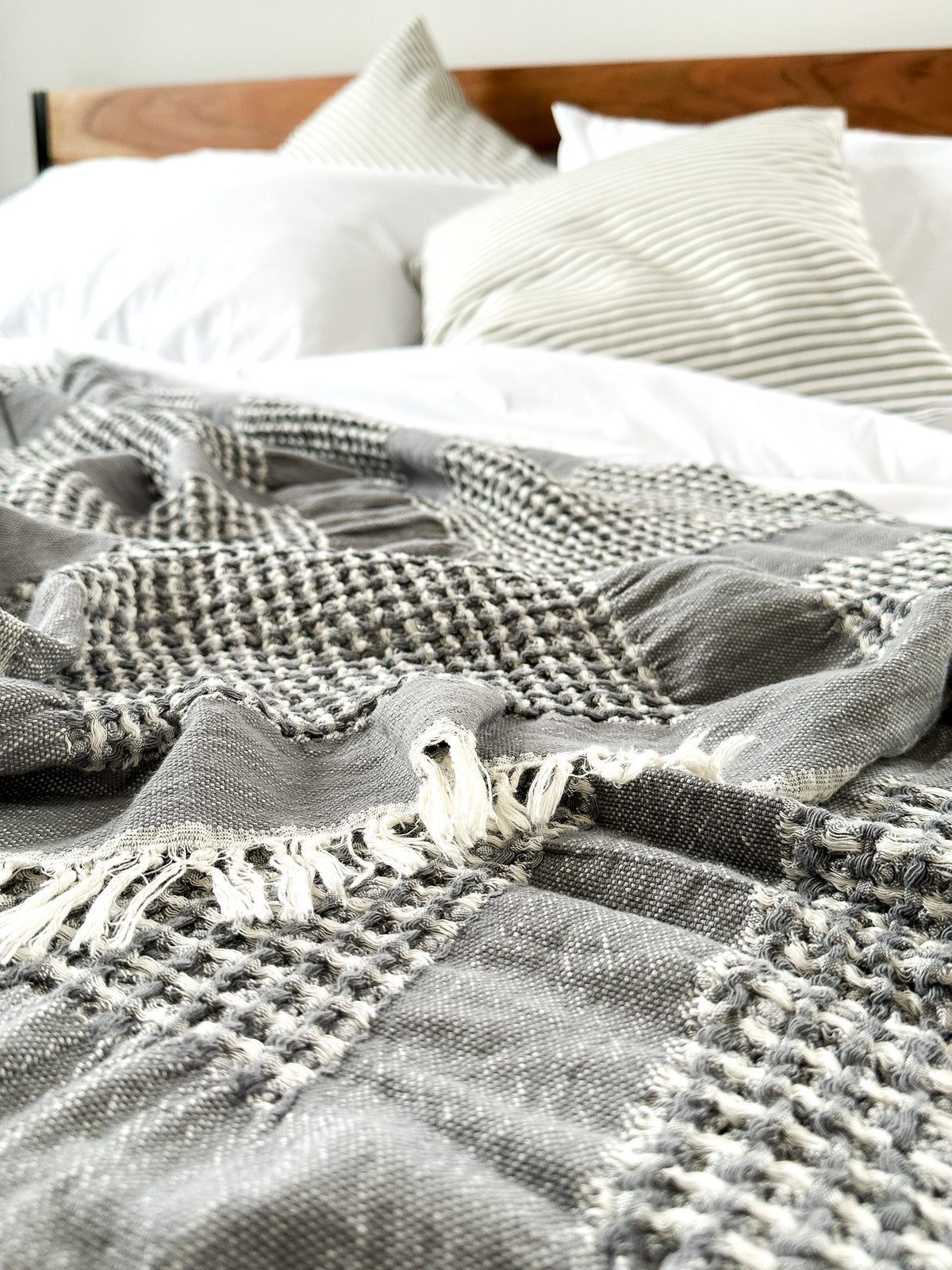 Waffle Blanket Throw in Various Colors