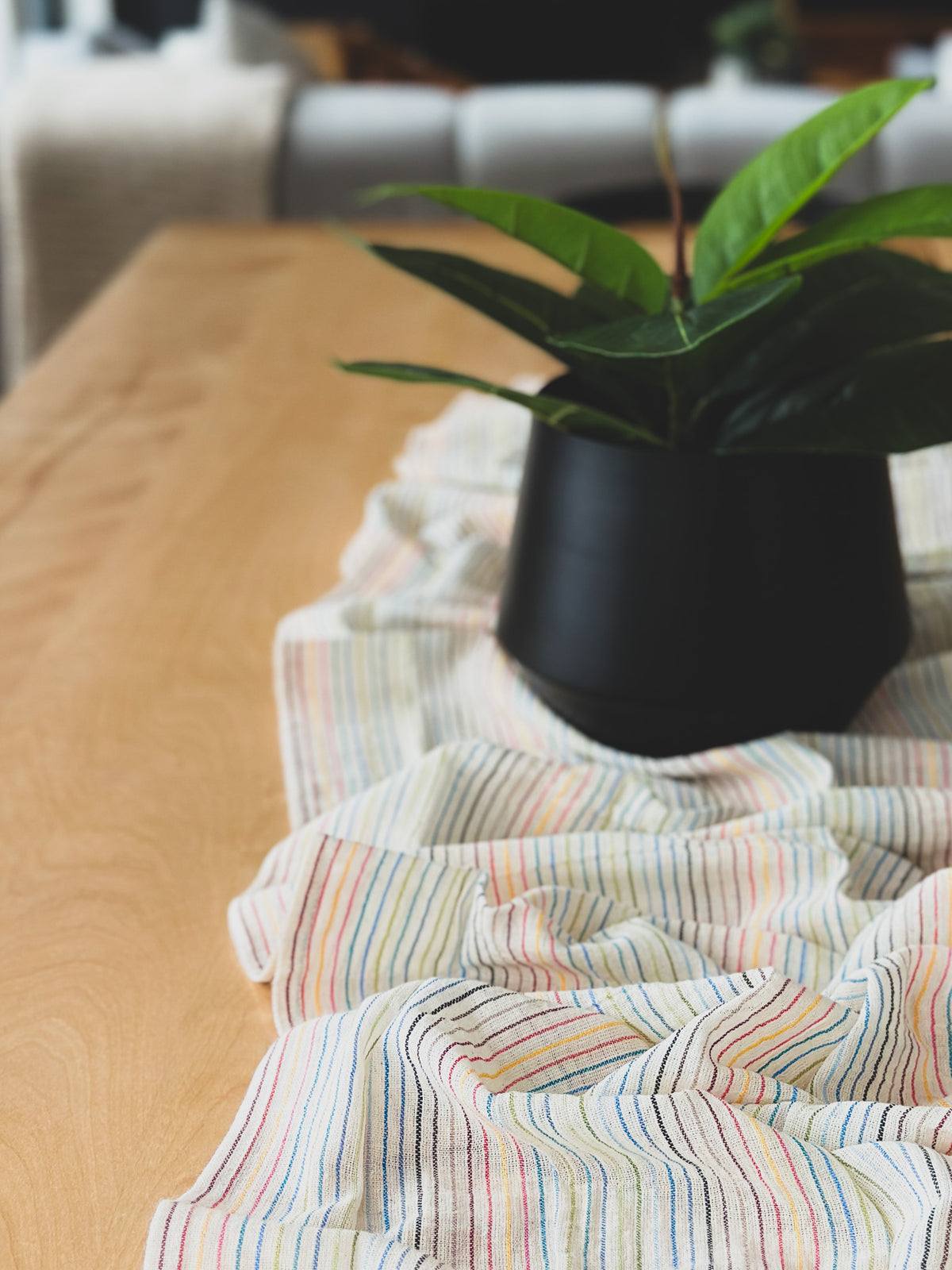 Rainbow Table Runner, Cotton