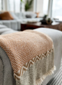 Linen Bed Throw Blanket, Oversized