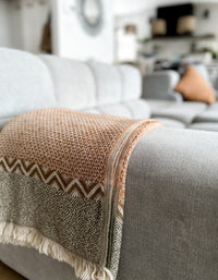 Linen Bed Throw Blanket, Oversized