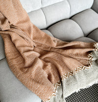 Linen Bed Throw Blanket, Oversized