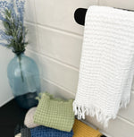 Waffle Bath Towel in Various Colors