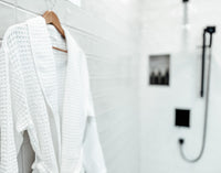 Waffle Bathrobe with Pockets, Premium Turkish Cotton, Unisex