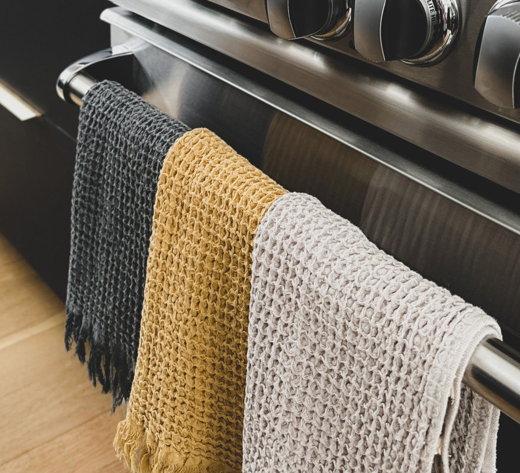 MyKitchenLinens Waffle Kitchen Towel - Thumbnail 2