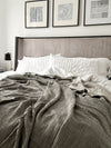 Olive Natural Double Sided Bed Blanket