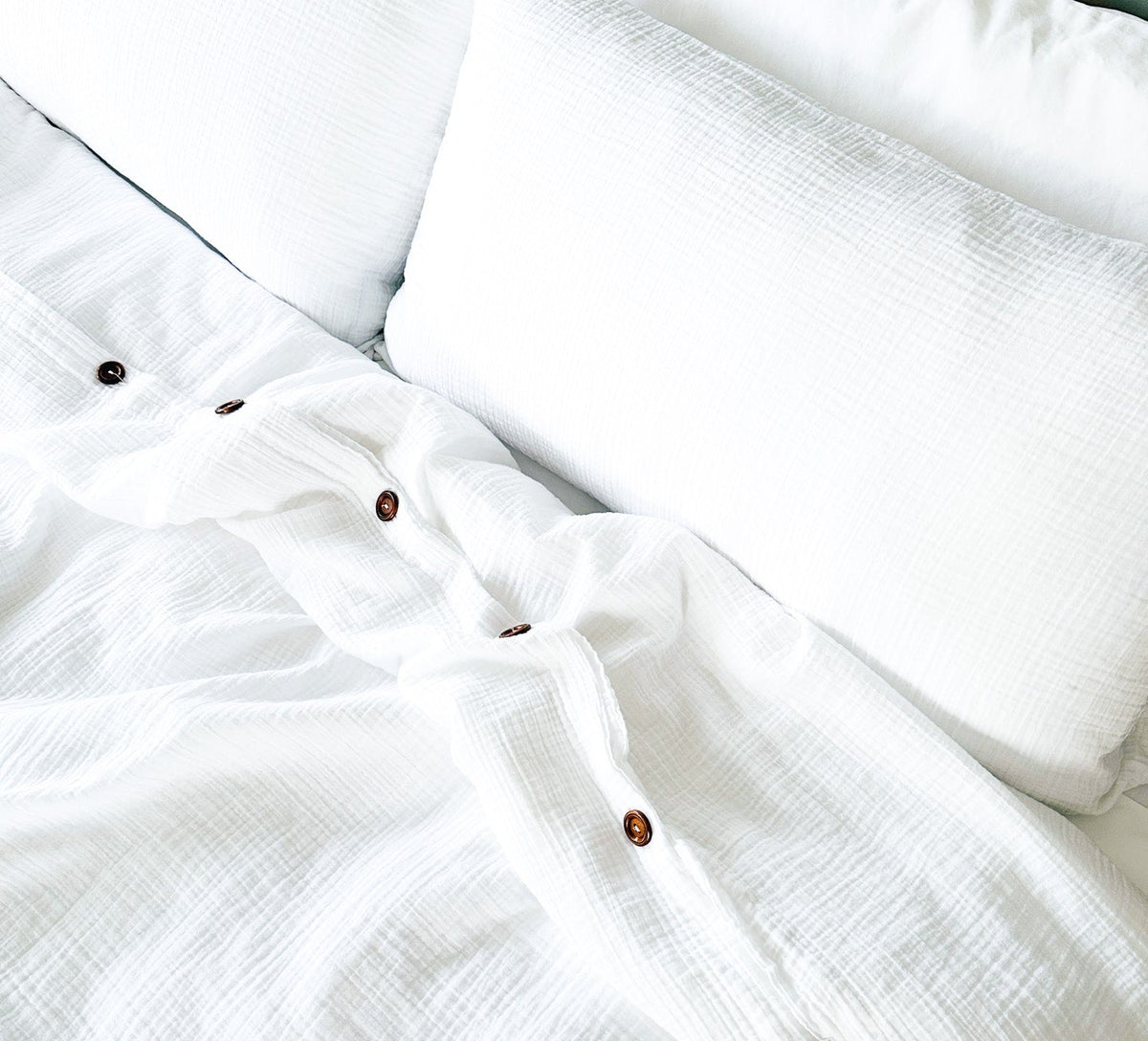 Gray Organic Cotton Pillowcase Set of 2