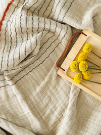 Sand Throw with Fringe – Natural, Lightweight & Earthy
