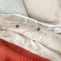 Sand Organic Cotton Duvet Cover