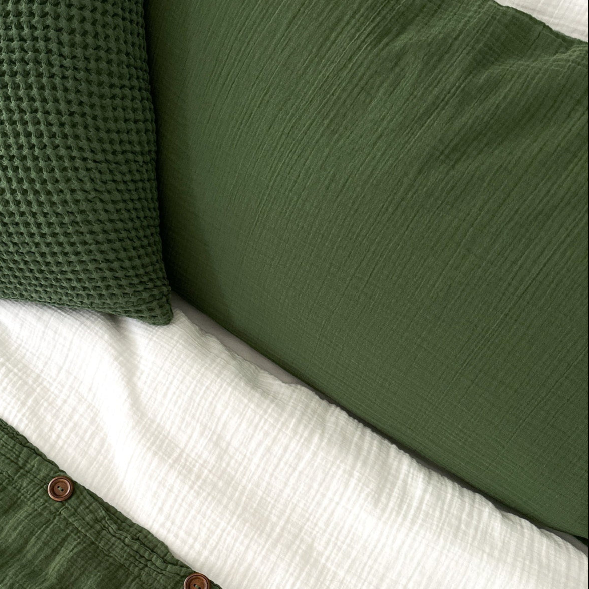 White Organic Cotton Pillowcase Set of 2