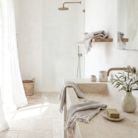 Waffle Hand Towel, Light Gray