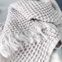 Waffle Hand Towel, Light Gray