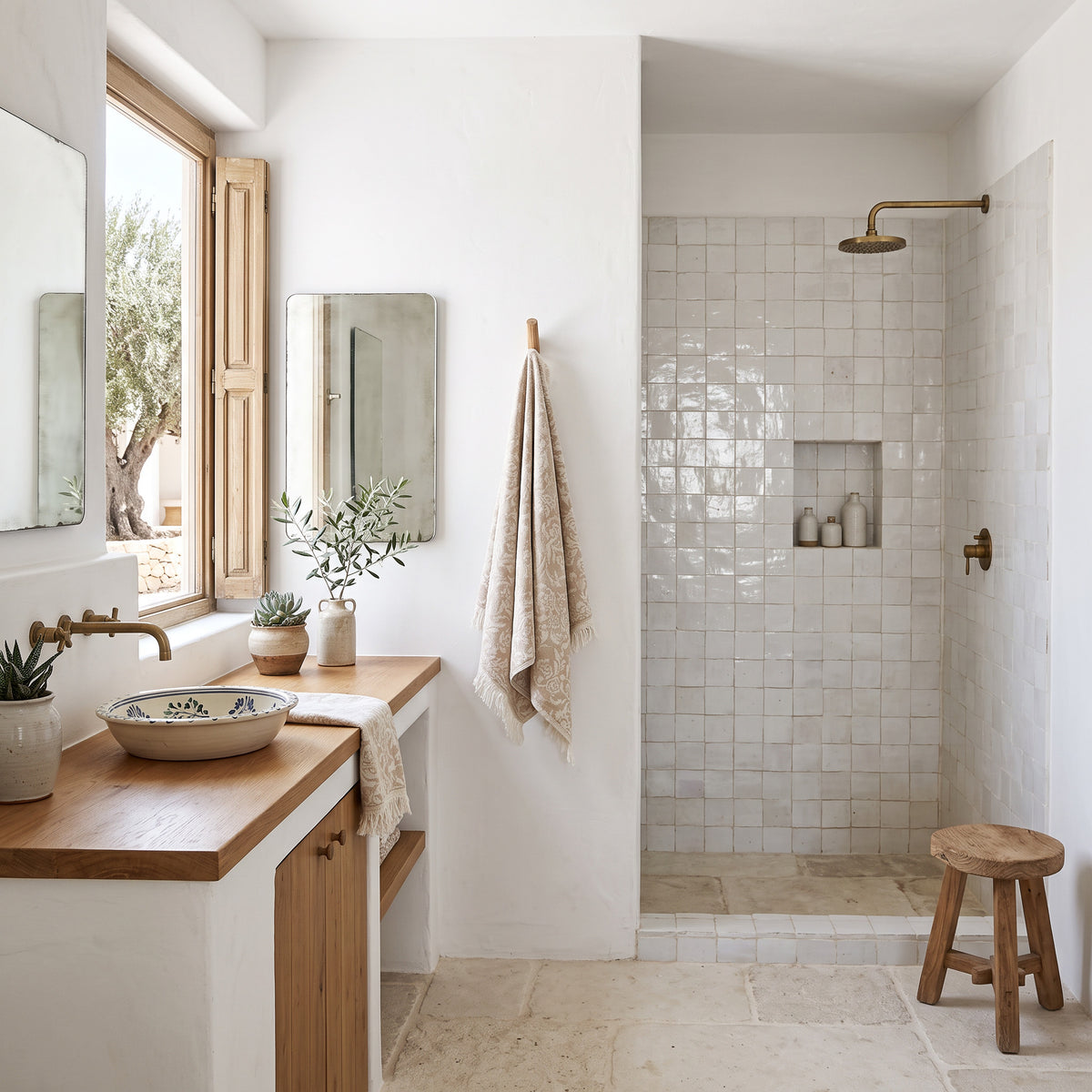 Heritage Cotton Towel, Natural
