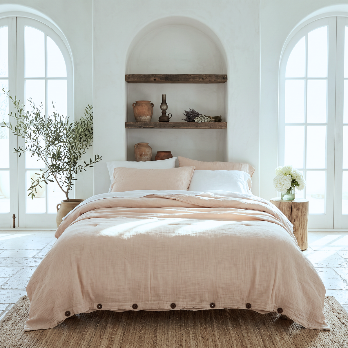 Natural Airy Soft Organic Cotton Duvet Cover
