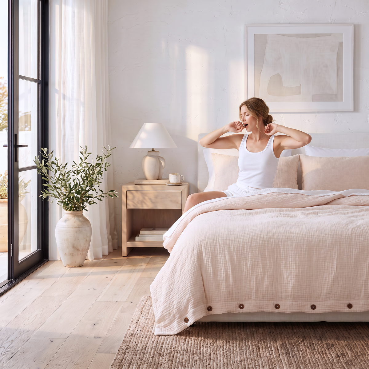 Natural Airy Soft Organic Cotton Duvet Cover