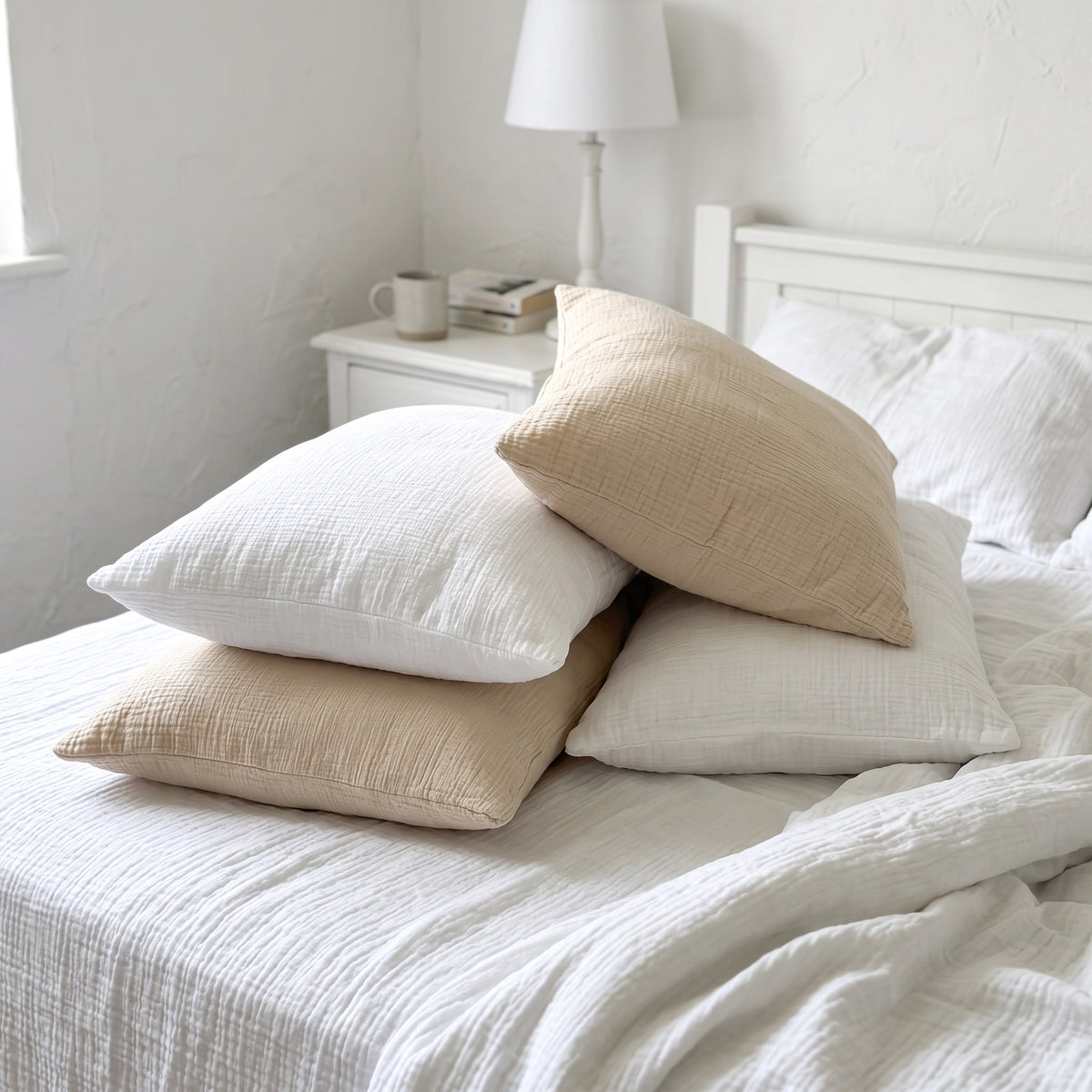Organic Cotton Pillowcase Set of 2 - Natural