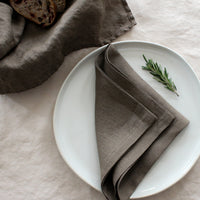 Coffee Brown Linen Napkin Set of 4